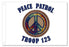 Peace Symbol - Tie Dye Patrol Flag