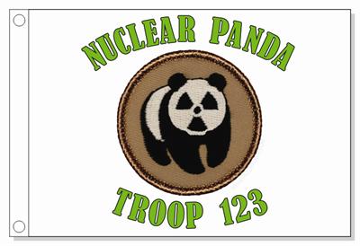 Nuclear Panda Patrol Flag