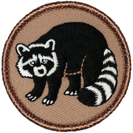 Black And White Raccoon Patrol Patch