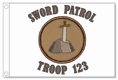 Sword In The Stone Patrol Flag