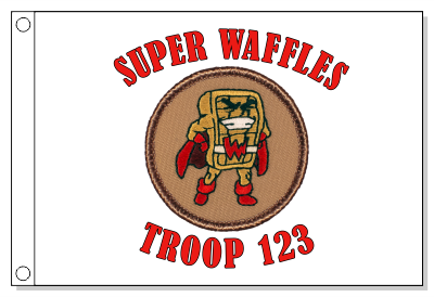 Super Waffle Patrol Flag