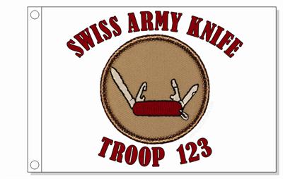 Swiss Army Knife Patrol Flag