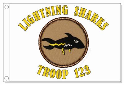 Lightning Shark Patrol Flag