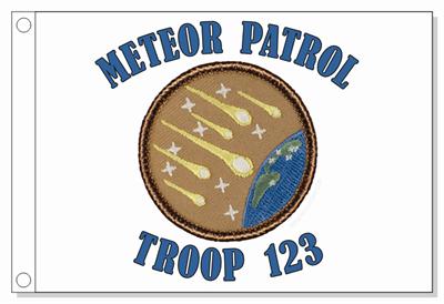 Meteor Shower Patrol Flag