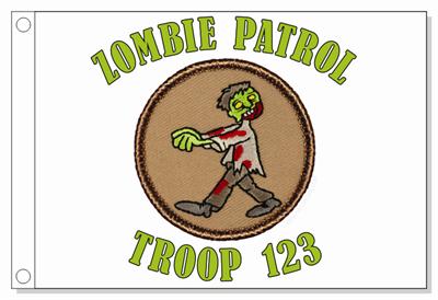 Zombie 2013 Patrol Flag