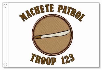 Machete Patrol Flag