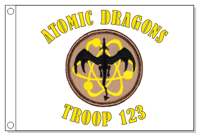Atomic Dragon Yellow Patrol Flag