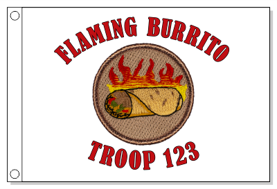 Flaming Burrito Patrol Flag