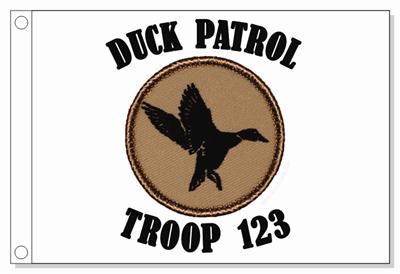 Duck Silhouette Patrol Flag