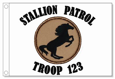 Black Stallion Patrol Flag