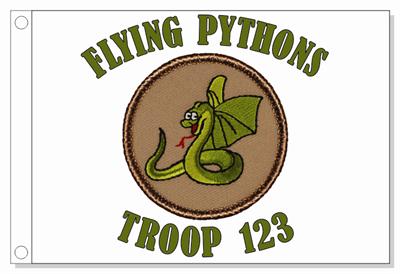 Flying Python Patrol Flag
