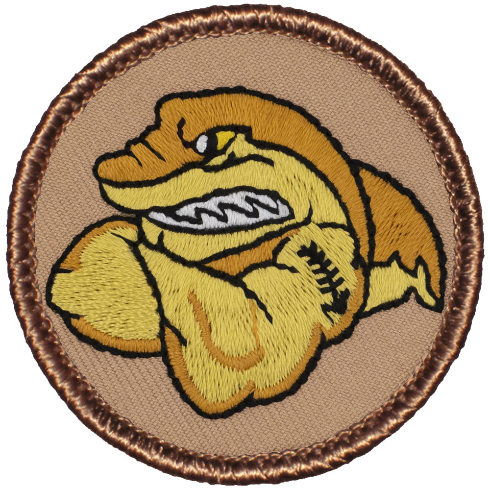 Muscle Shark Patrol Patch - Gold