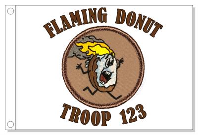 Flaming Donut Patrol Flag