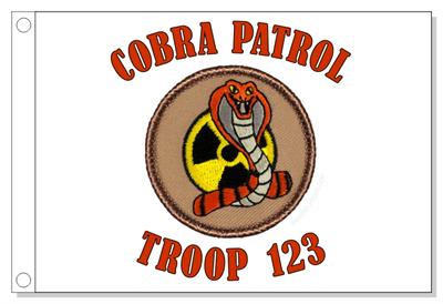 Nuclear Cobra Patrol Flag