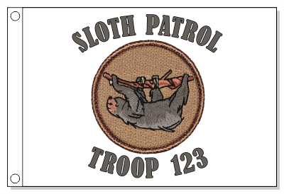 Sloth Patrol Flag