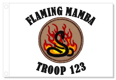 Flaming Mambas Patrol Flag