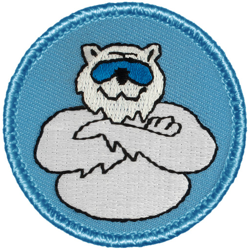 Cool Bear Patrol Patch - White Bear/Blue