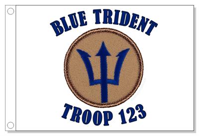 Trident Symbol Patrol Flag