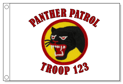 67th Infantry Patrol Flag - Red & Yellow