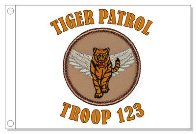 Winged Tiger Patrol Flag