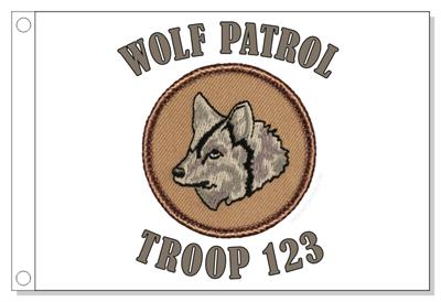 Gray Wolf Patrol Flag