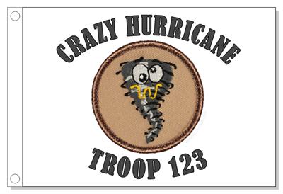 Crazy Hurricane Patrol Flag