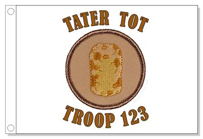 Tater Tot Patrol Flag