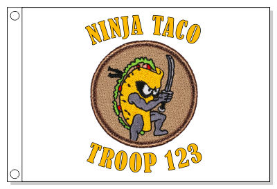 Ninja Taco Patrol Flag