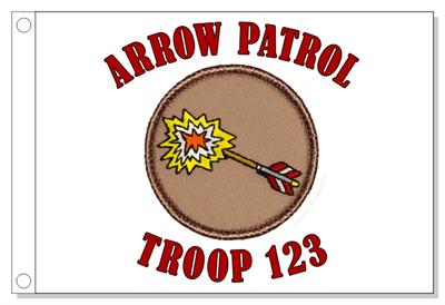 Exploding Arrow Patrol Flag