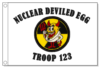 Nuclear Deviled Egg Patrol Flag