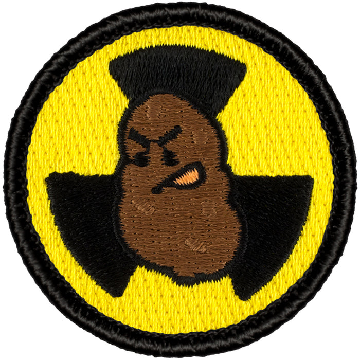 Patch / écusson Brodé Bultaco Jaune - 8 Cm De Diamètre - Thermocollant Ou à Coudre, Pour Personnaliser Vos Vêtements, Sacs Ou Casquettes - 8