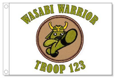 Wasabi Warrior Patrol Flag