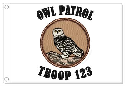 Snowy Owl Patrol Flag