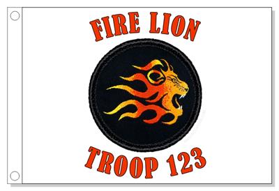 Fire Lion Patrol Flag