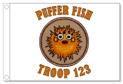 Puffer Fish Patrol Flag