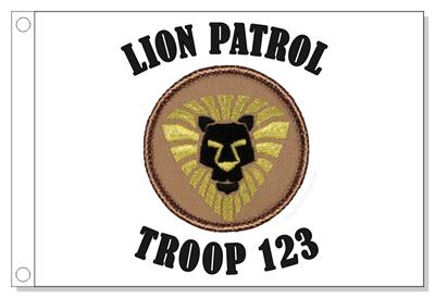 Gold Lion Patrol Flag