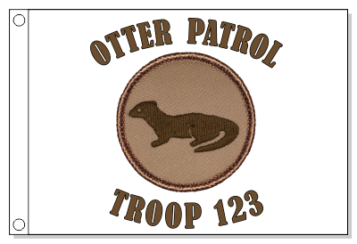 Otter Brown Patrol Flag
