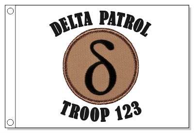 Delta Symbol Patrol Flag