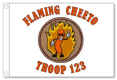 Flaming Cheeto Patrol Flag