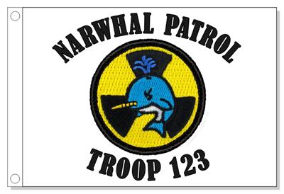 Nuclear Narwhal Patrol Flag