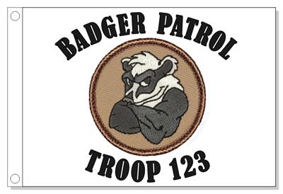Muscle Badger Patrol Flag