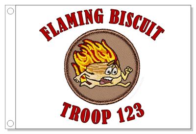 Flaming Biscuit Patrol Flag