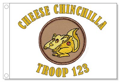 Cheese Chinchilla Patrol Flag