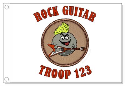 Rock Guitar Patrol Flag
