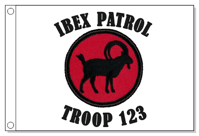 Retro Ibex Patrol Flag