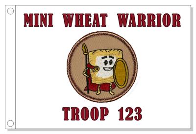 Mini-Wheat Warrior Patrol Flag