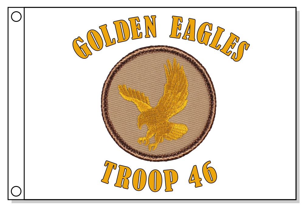golden eagle tarp Golden Eagle Patrol Flag — Eagle Peak Store
