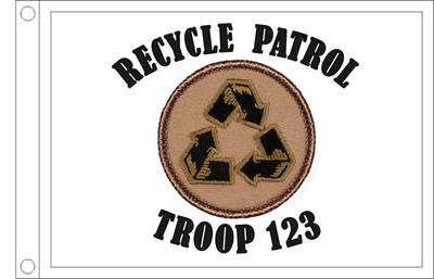 Recycle Patrol Flag