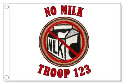 no Milk Patrol Flag