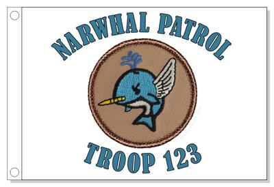 Flying Narwhal Patrol Flag